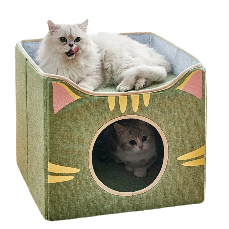 YY Double-Layer Cat Nest Four Seasons Universal Large House Bed House Villa Summer