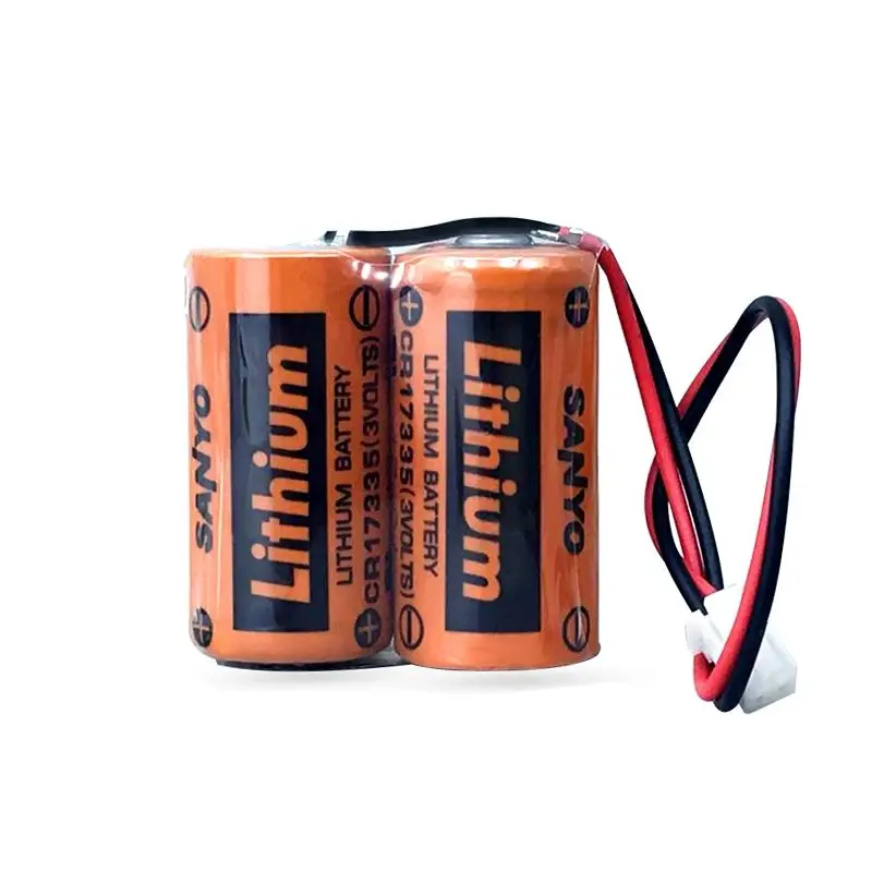 MR-BAT6V1SET 6V 2CR17335A WK17 PLC M80 Drive MR-J4 Server Non-rechargeable Lithium Battery Pack