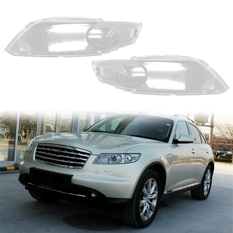 

Car Headlight Shell Lamp Shade Transparent Lens Cover Headlight Cover For Infiniti FX35 F45 2004 2005 2006 2007