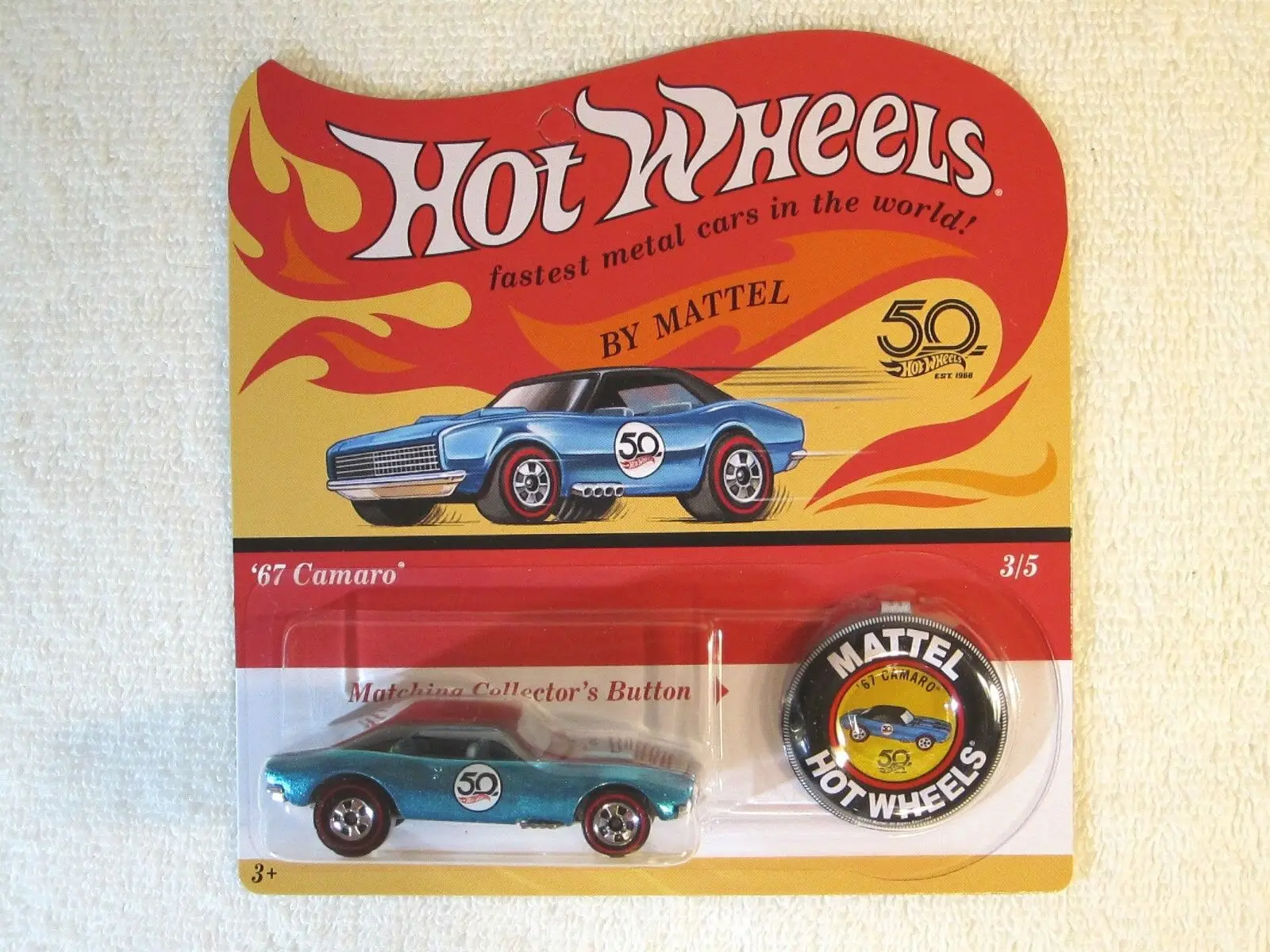 Hot Wheels 1:64 VW beetle camaro mustang hemi Red Line Nostalgia Belt Badge remastered Edition 2018 50th Anniversary US edition