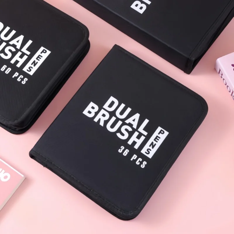 

Luxurious Oxford bag, painting double-headed watercolor brushes, line drawing pens, markers