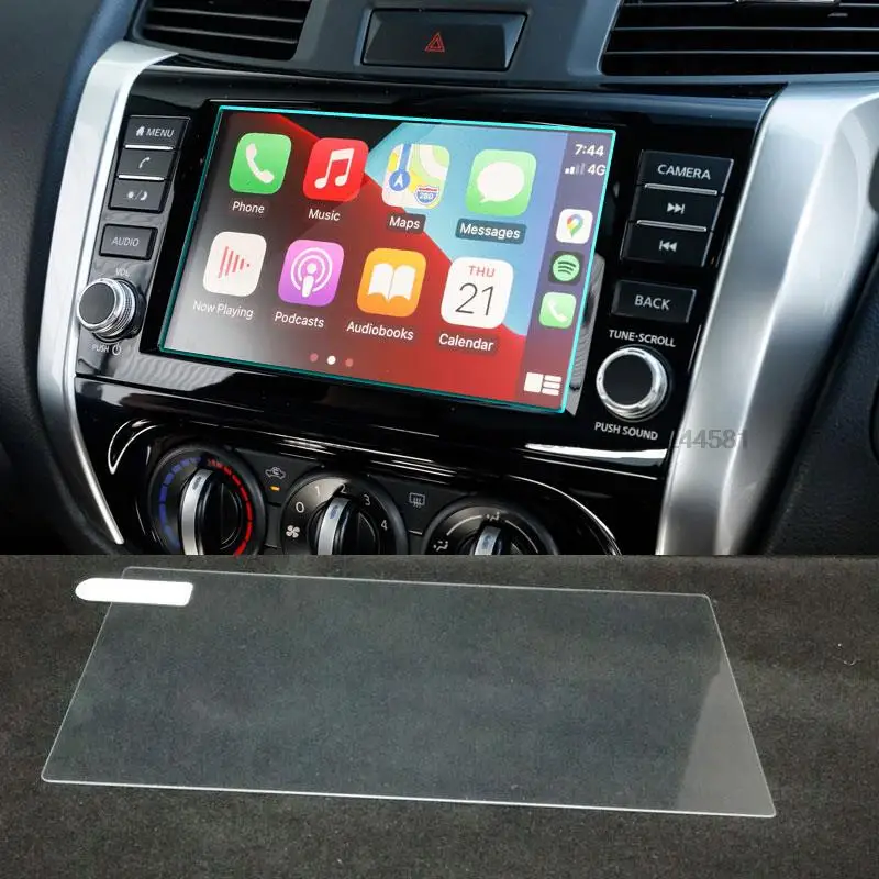 Защитная пленка для экрана из закаленного стекла для Nissan Navara NP300 Frontier D23 2018-2021, автомобильная защита экрана GPS-навигатора