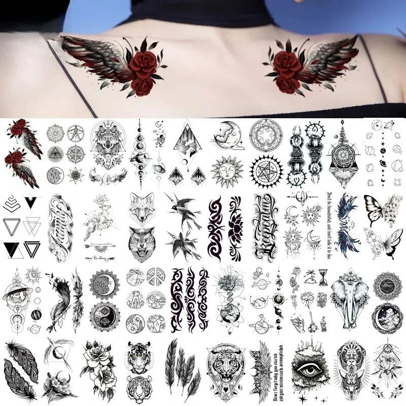 

5pcs/set small Temporary Tattoos for Men Women,Tattoo Stickers,Waterproof Long-Lasting,Fake Tattoo,body art
