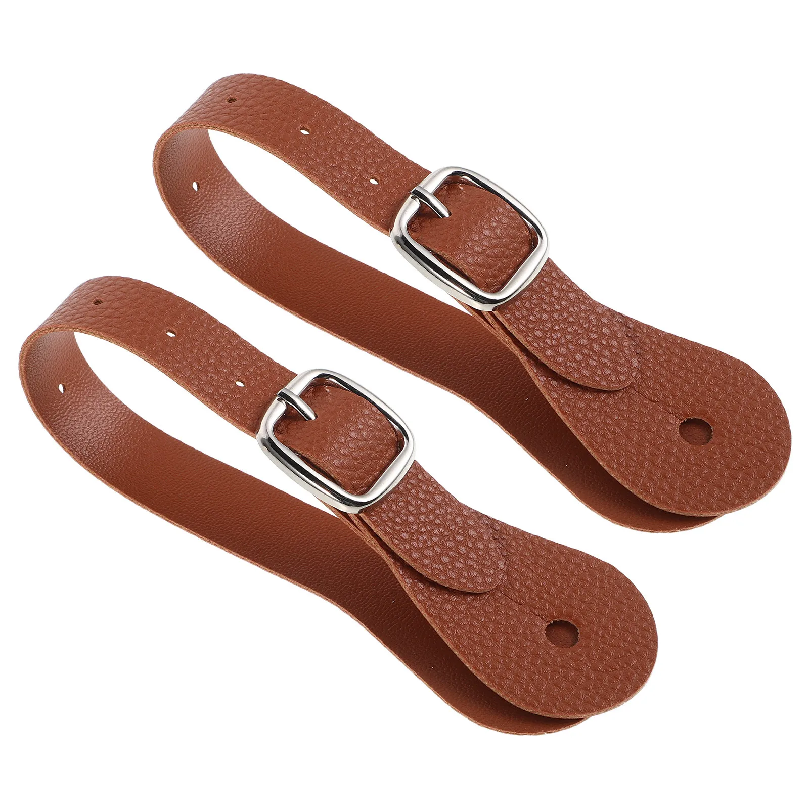 2 قطعة بولي PU قابل للتعديل حفز الفروسية الأشرطة ركوب الخيل والعتاد التدريب العصابات في الهواء الطلق معدات ركوب الخيل #6