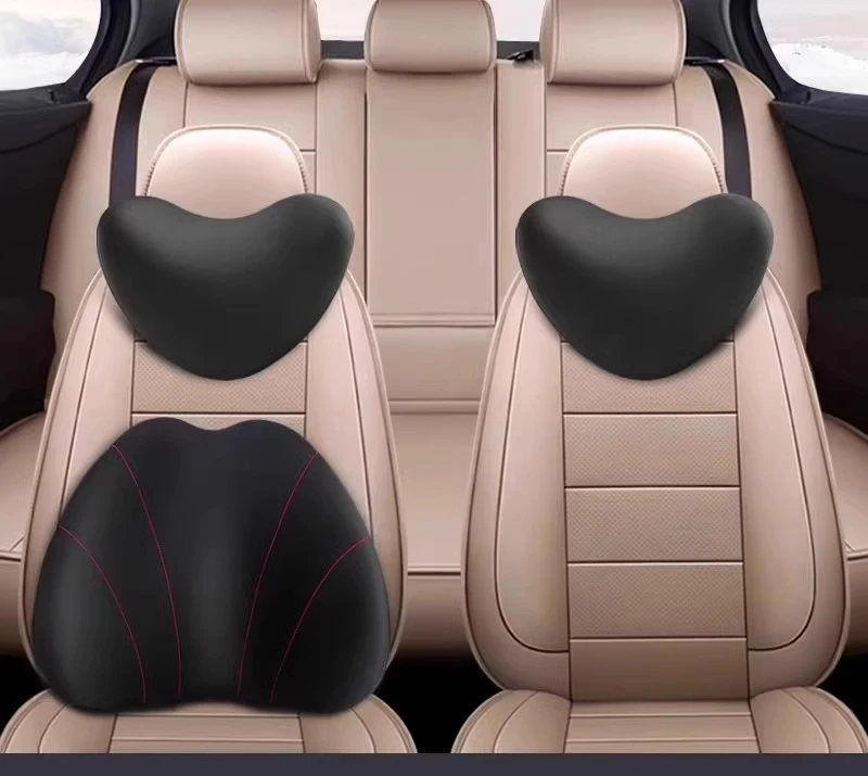 

Car headrest waist rest set, car cervical pillow