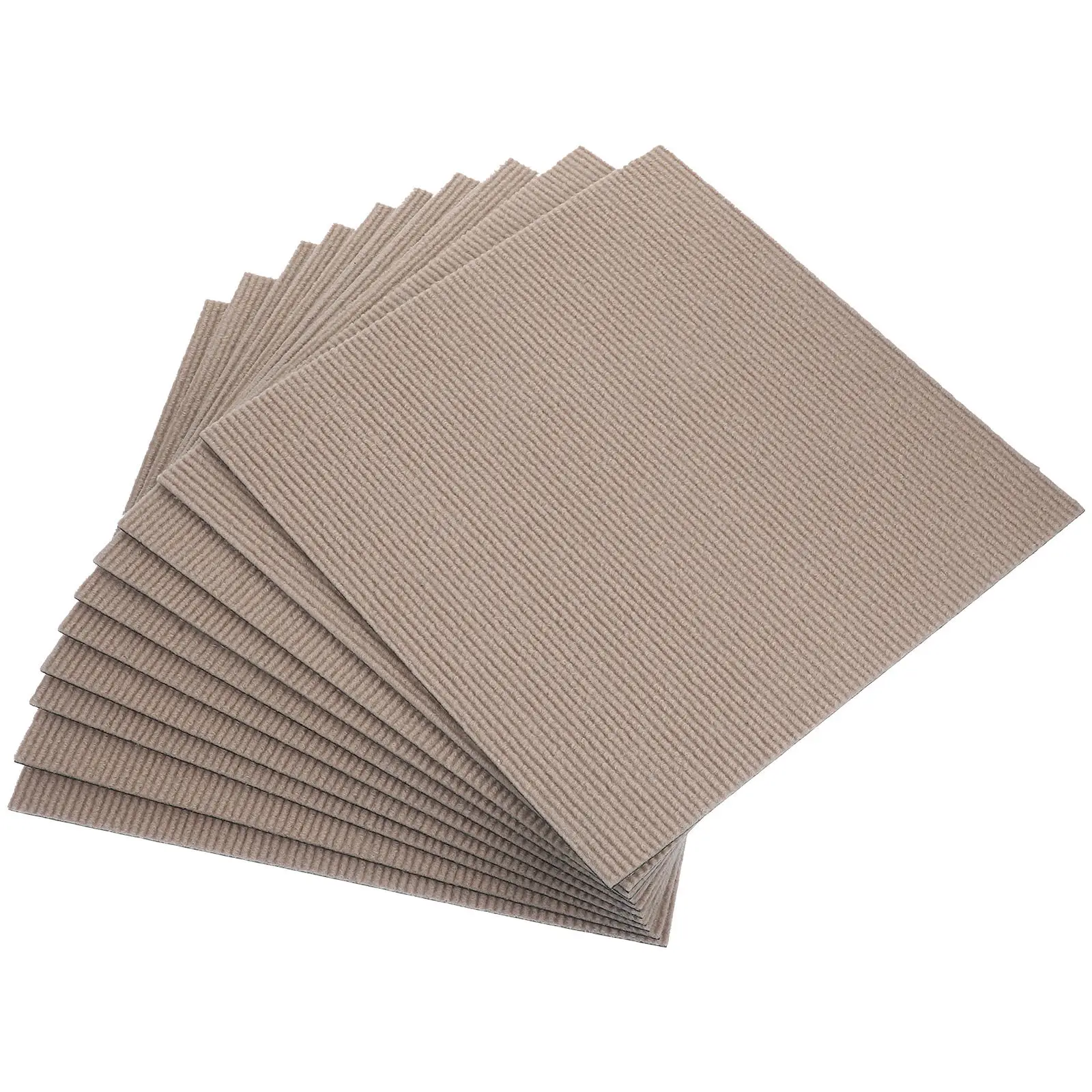 10Pcs Anti-Slip Carpet Tiles Self Adhesive Peel and Stick Floor Stickers Removable Strong Adhesion Home Decor Flooring