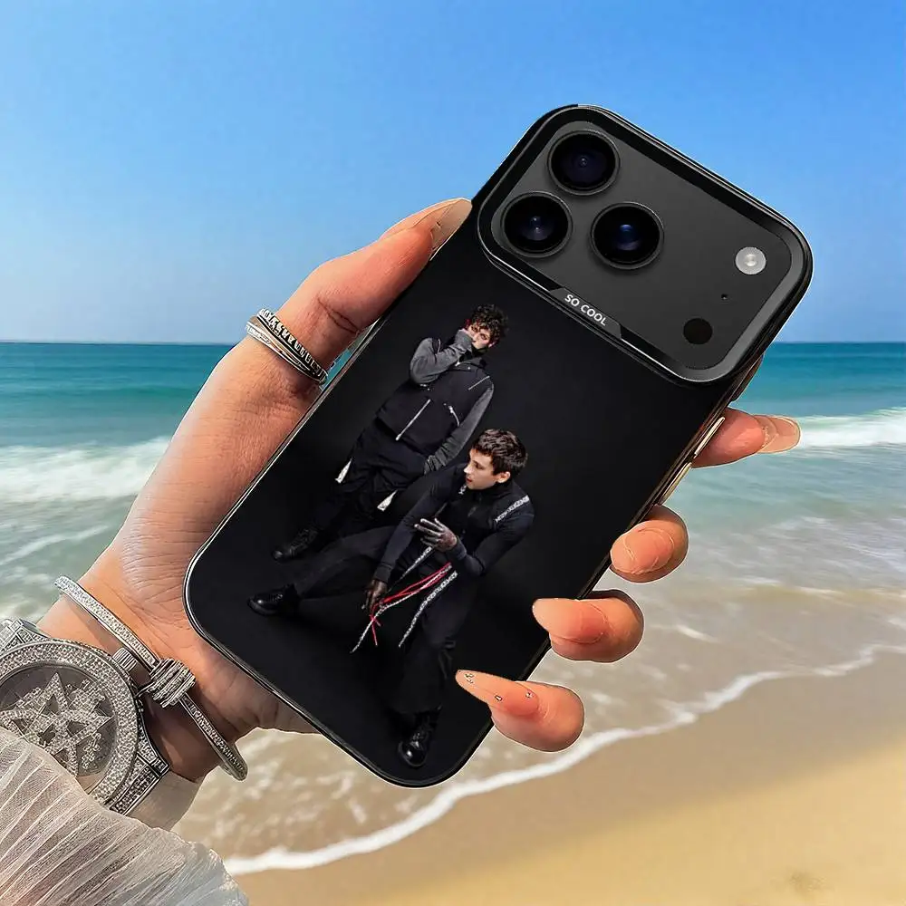 Casing Ponsel B-Band T-Twenty One Warna Hitam untuk iPhone17,16,15,14,13,12,Pro,Max,Plus,E,SE4,Air,Mini