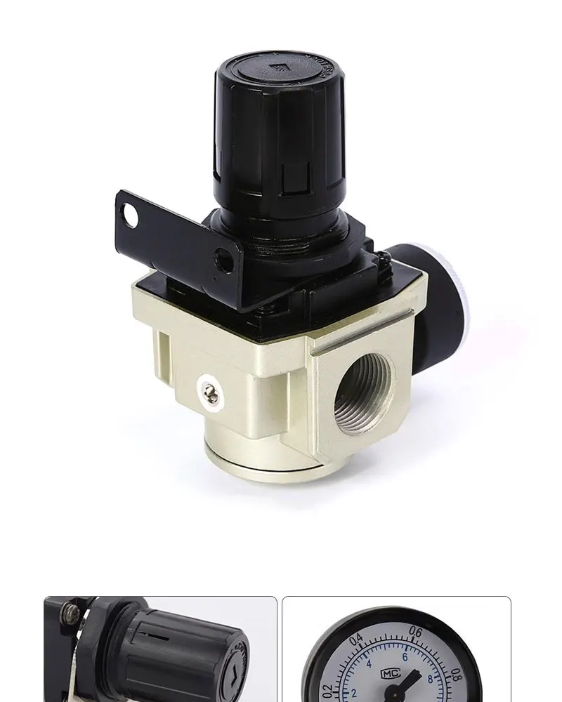 Электромагнитный клапан AR Air Compressor Regulating Valve Pressure Reducing Valve AR2000 Pneumatic Pressure Regulator AR3000 AR4000-04-06 AR500 Пневматика — деталь 2