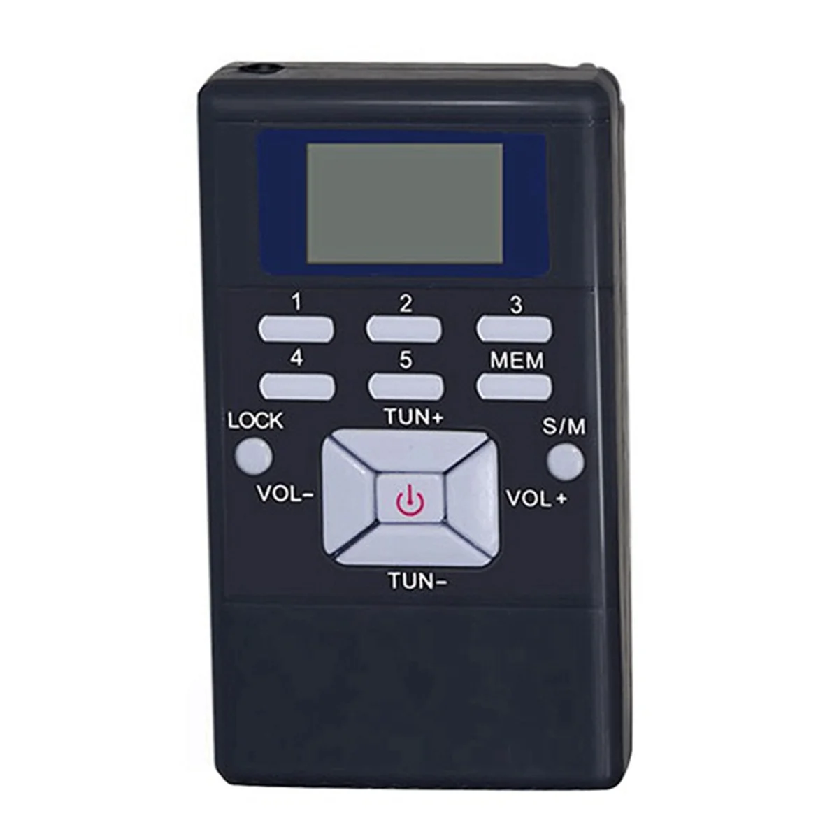 Digital Fm Radio Mini Speaker Portable Receiver Display Single Band Music Player Led Display Silver Gray