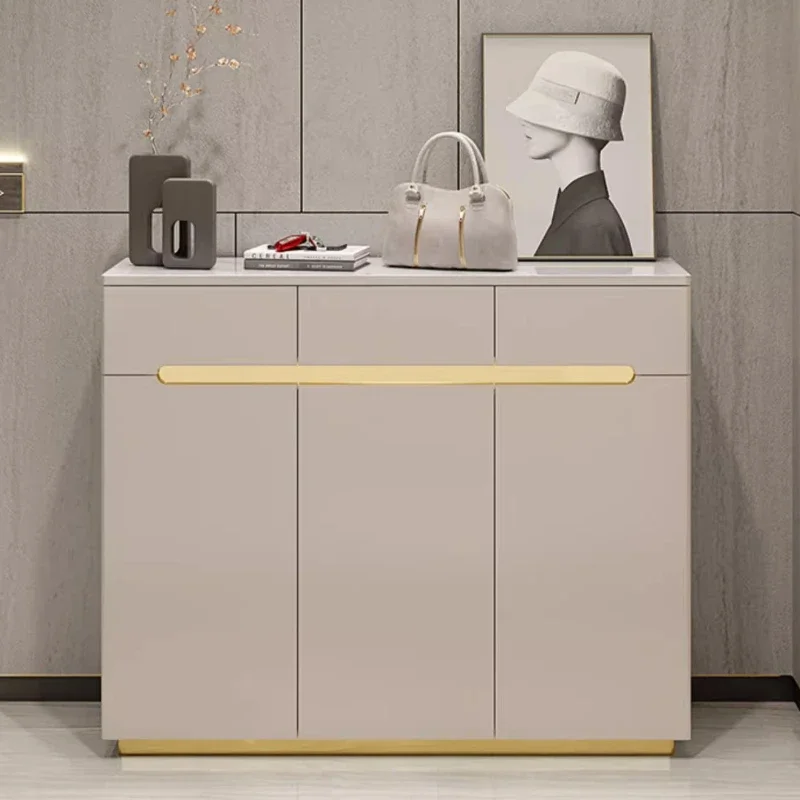 

Trendy Living Room Cabinets Modern Nordic Style Rock Slab Large Capacity Shoe Cabinet Regale Drawer Gabinete Unique Furniture