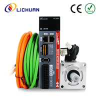 Lichuan EtherCAT Servo Motor AC Driver Kit 1.1/1.6/2.5/3.3A 0.32/0.637/1.27/1.91N.m 100W200W400W600W AC Servo Motor Drivers Kit