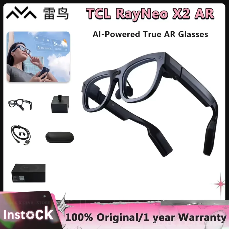 TCL RayNeo X2 AR Glasses Binocular Full-color Micro-LED Displays XR Glasses for Call Message Push Photo Filming Music Playing