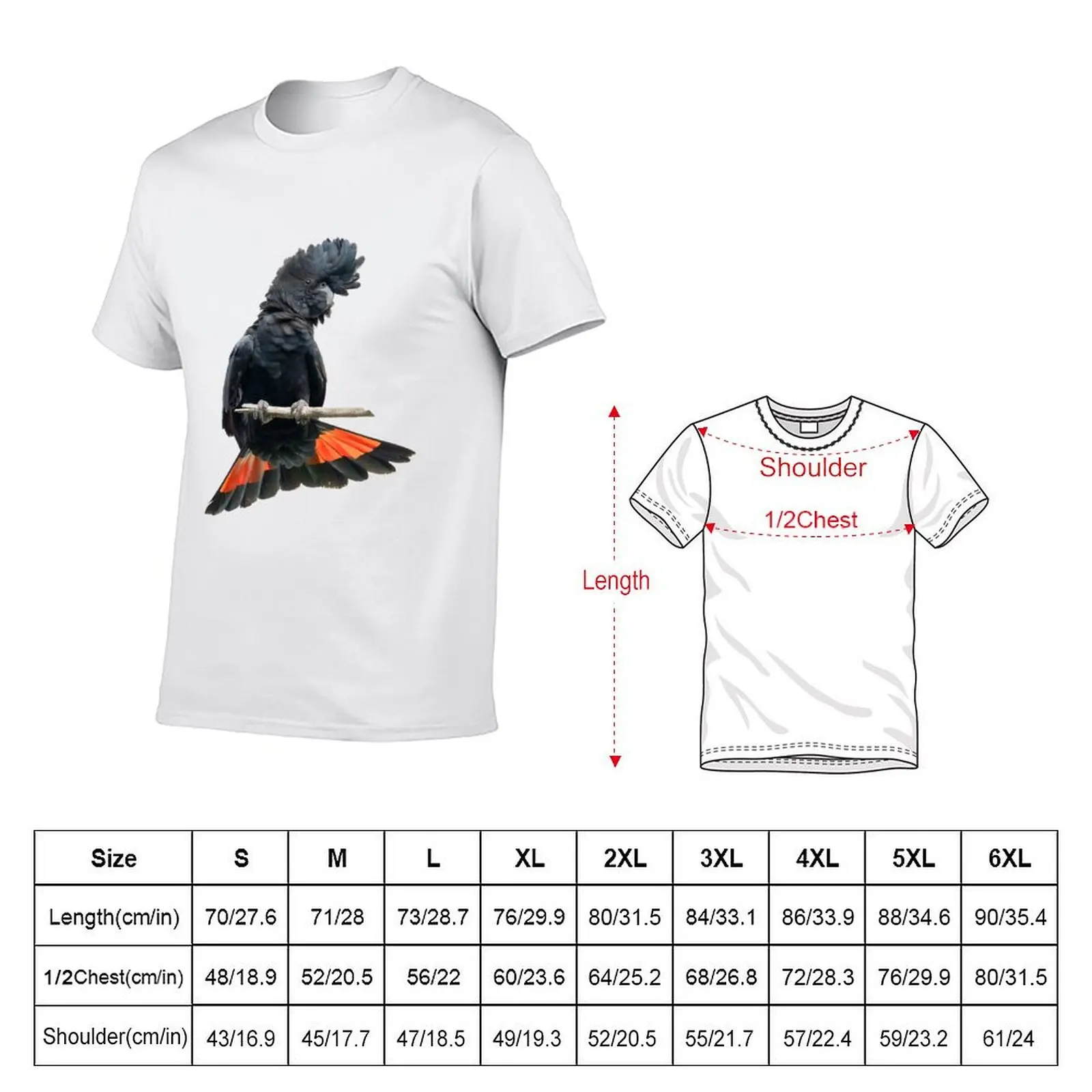 Red-tailed black-cockatoo Australian native bird T-Shirt Holiday Vacation Tee Shirt