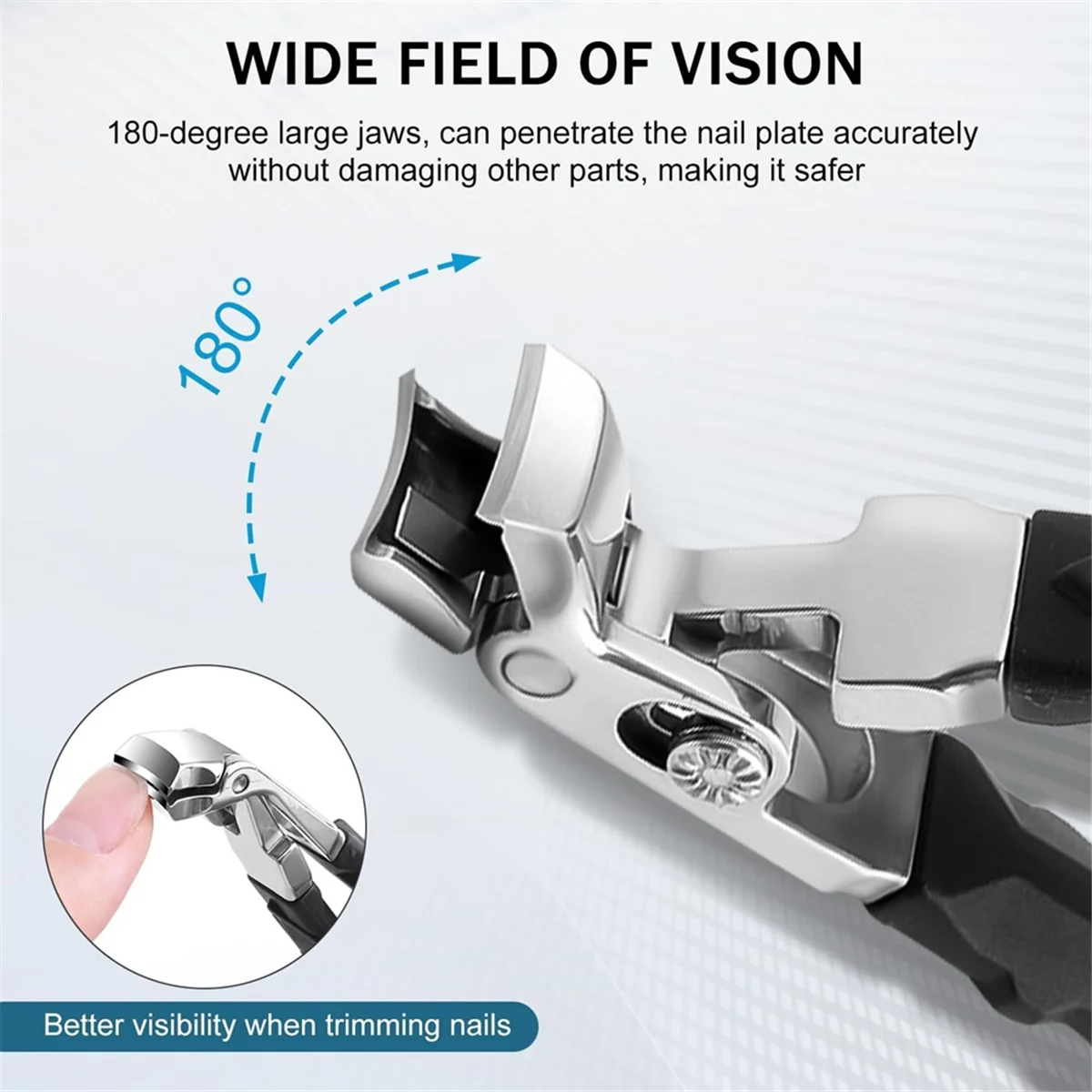 Stainless Steel Nail Clipper Clipmaster Pro Nail Clippers, Nail Clippers for Seniors, Clipmaster Pro