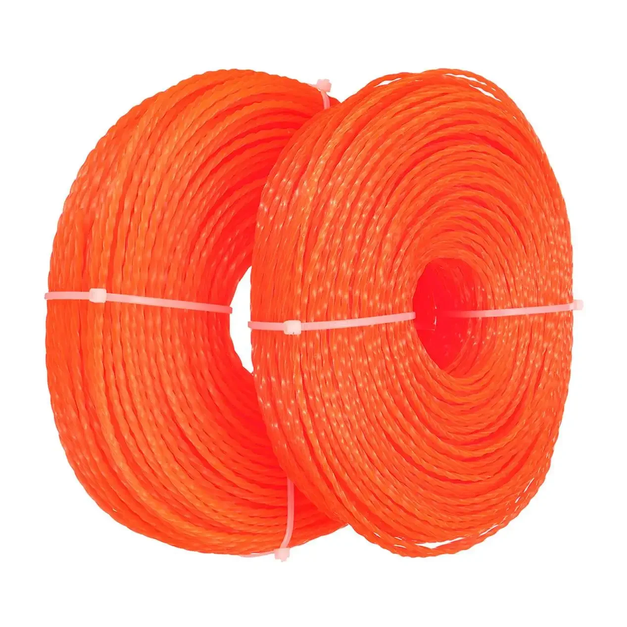 2.4/2.7/3.0mm Grass Trimmer Line Strimmer Brushcutter Trimmer Nylon Rope Cord Line Long Spiral Twist Design Roll Grass Rope Line