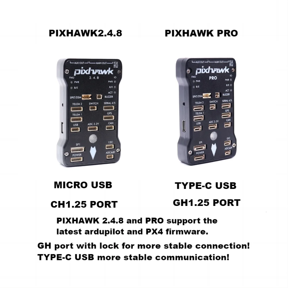 Pixhawk 2.4.8 PRO PX4 PIX 32 Bit Flight Controller+M8N GPS+ 433/915Mhz 100/500mw Radio Telemetry+Safety Switch+Buzzer+rgb+I2C