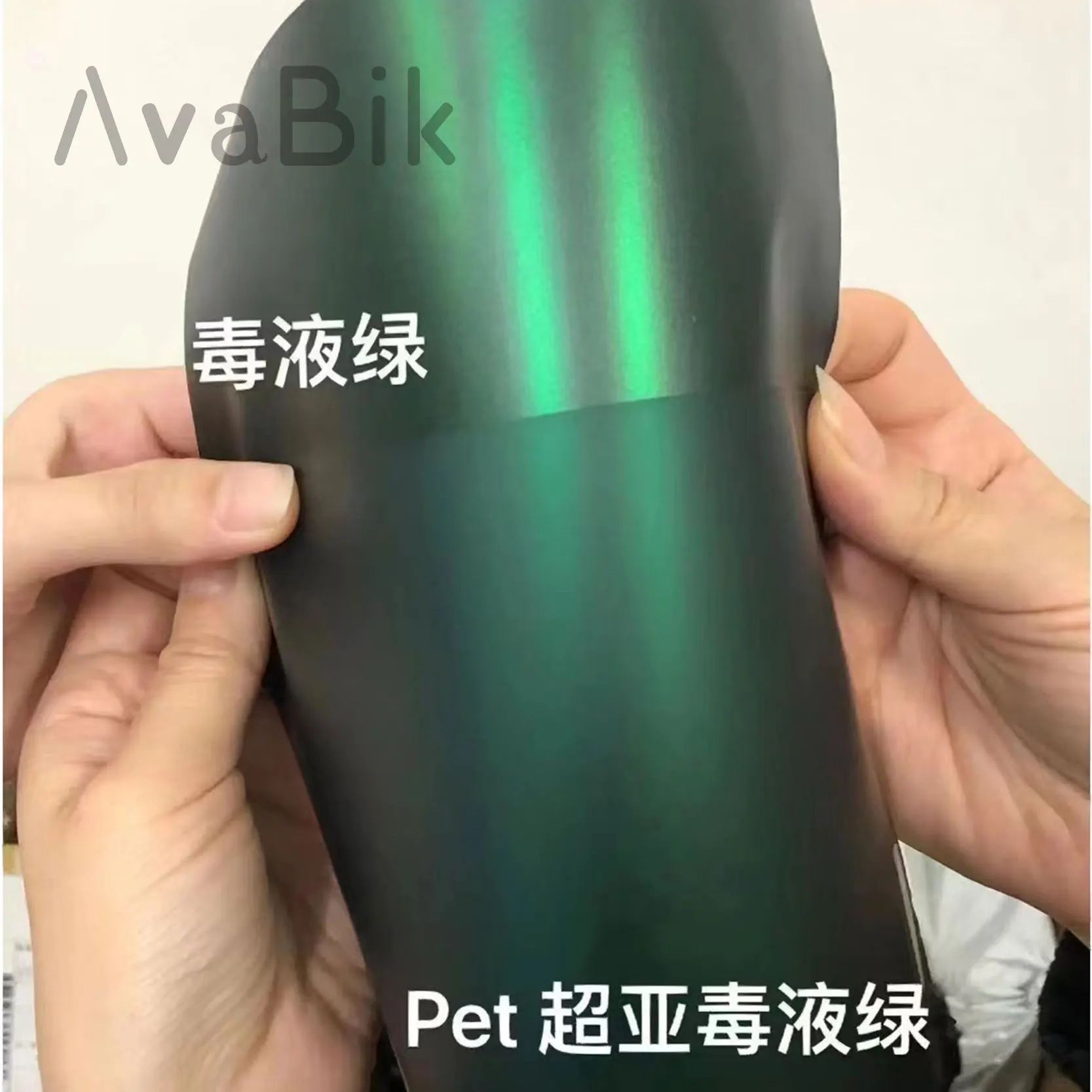 Premium Matte Venom Green Vinyl Wrap Car Interior Film PET Electroplated Venom Green Car Stickers With Air Release
