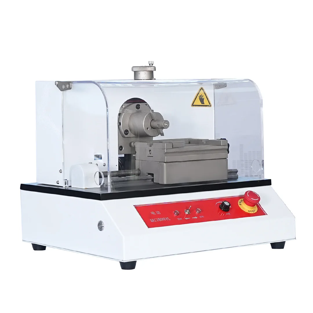 

Single Notch Sample Making Machine Meets ISO ASTM Standards ±0.01mm High Precision Cutting Metal/plastic Sample Preparation