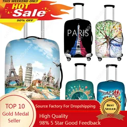 18''-32'' Trolley Luggage Protective Dust Covers Stretch Travel Suitcase Covers Spandex Waterproof Baggage Cover