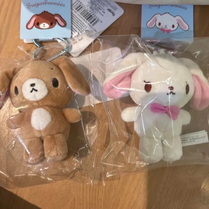 Cartoon Sugarbunnies Plüsch-Anhänger, Schlüsselanhänger, Rucksack, Puppen-Anhänger, Dekoration, niedliches Stofftier für Jungen und Mädchen, Urlaubsgeschenke