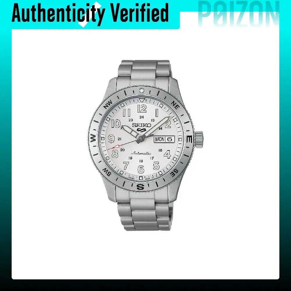 SEIKO 5 Sports Automatic/Manual Mechanical Movement Stainless Steel Strap Watch 41mm Men's Watches HDB007