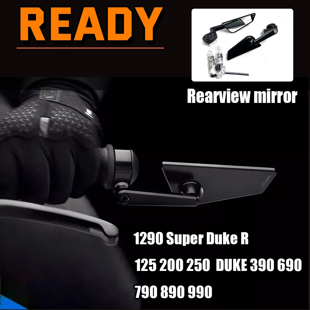

Новое зеркало заднего вида для 1290 Super Duke R 790 Duke 390 DUKE 250 DUKE 890 DUKE, аксессуары для мотоциклов, боковое зеркало заднего вида, черное