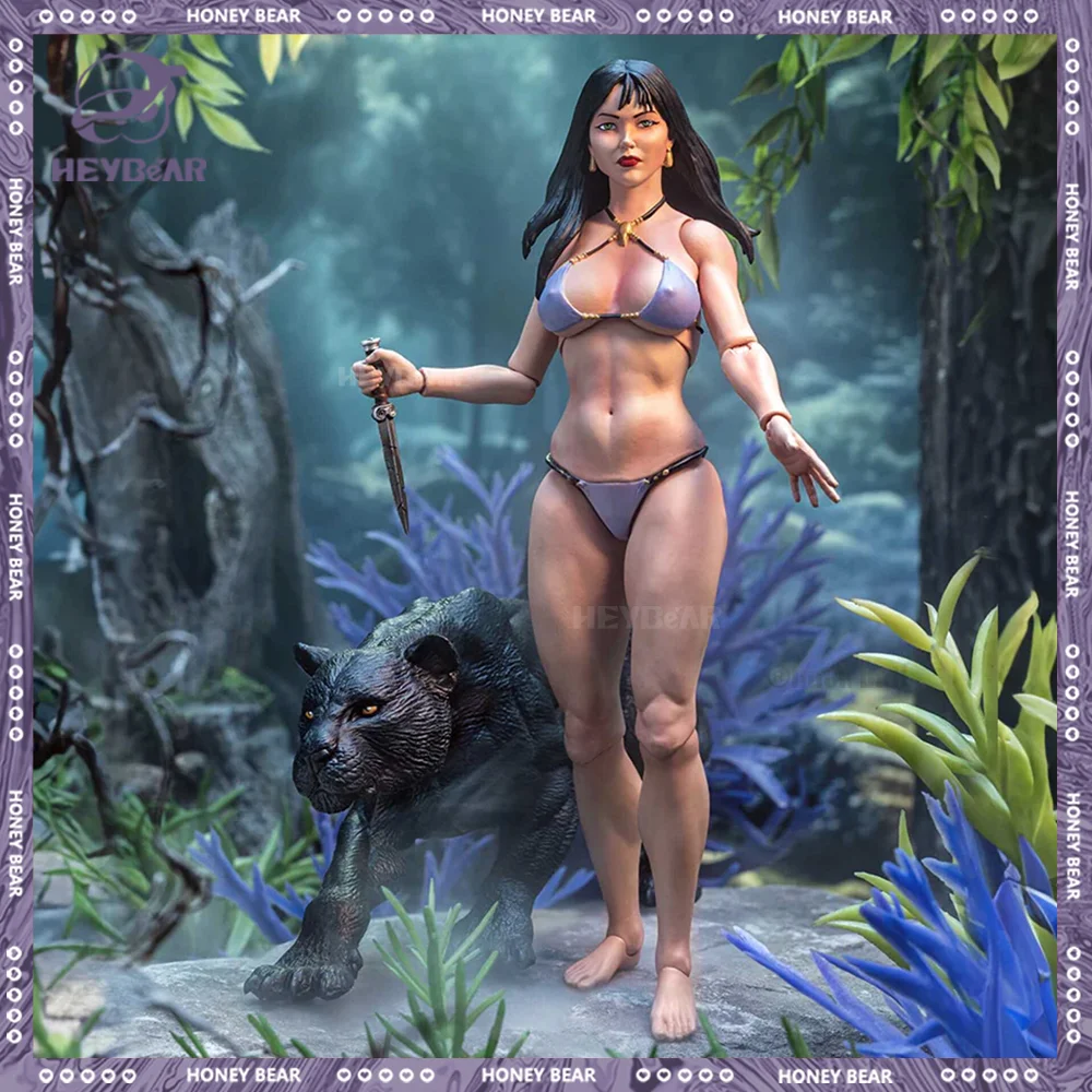 

16cm Ice And Fire Adventure: Digra Figure Frazetta Girl Movie Figure Queen And The Black Panther Gk Statue Desk Collection Gifts