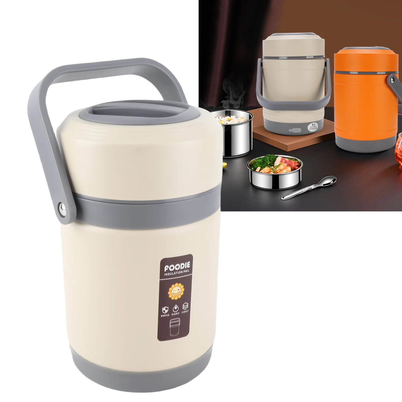 

Thermal Cooker Pot Thermal Cooker Pot Stainless Steel Mini Portable Constant Temperature Heat Preservation Lifting Pot