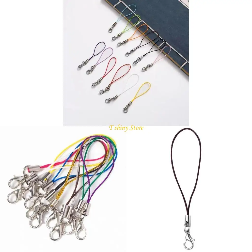 

N58F Stylish Wrist Lanyard Carabiner DIY Phone Lanyard Perfect Phone Accessories
