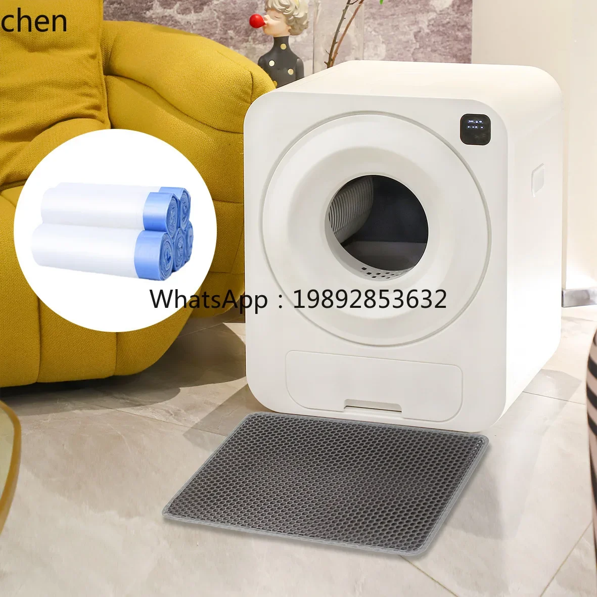 c3 intelligent automatic cleaning cat litter box anti-splash closed oversized cat toilet electric  shovel one-click sand change