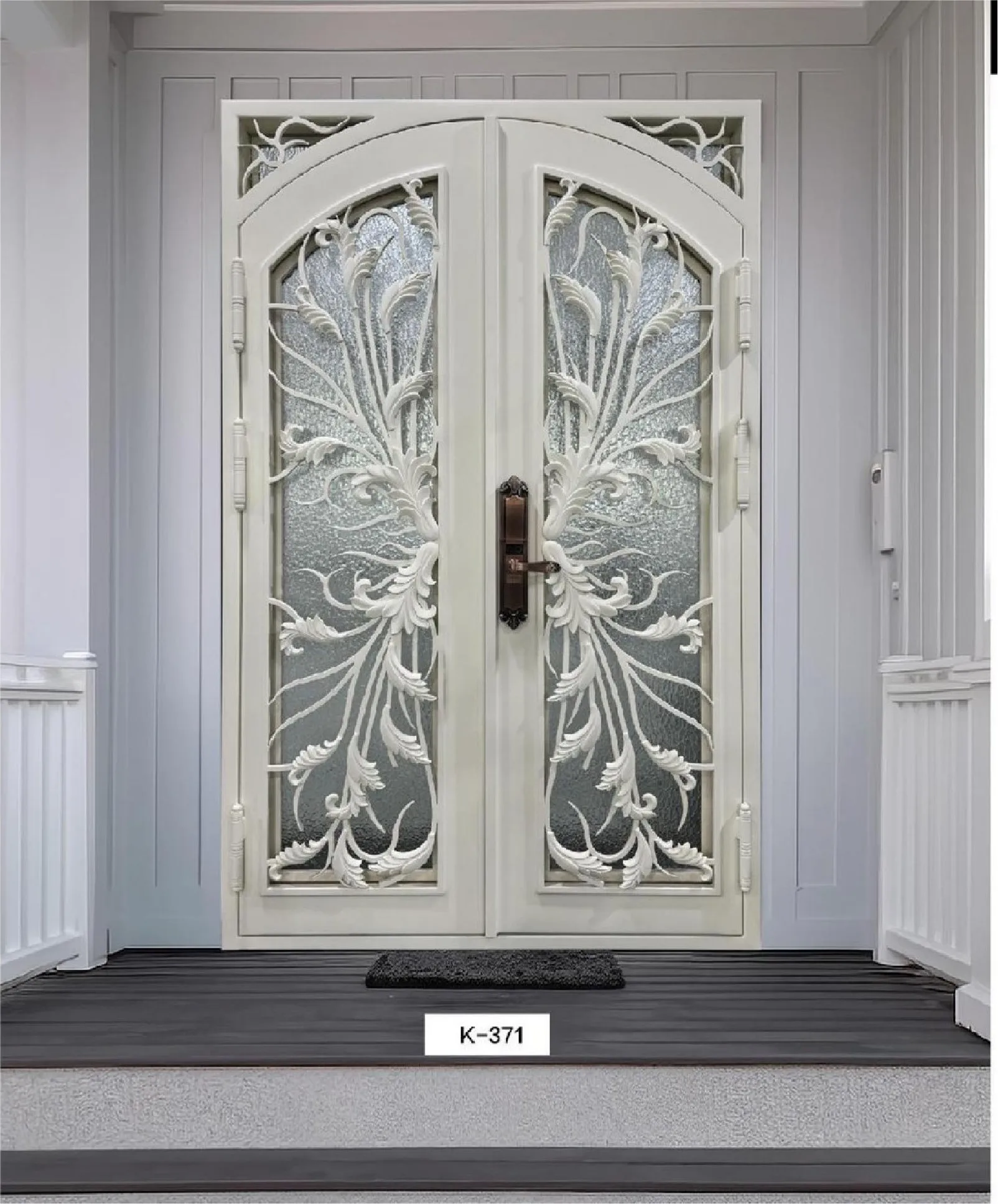 Beautiful Entry French Iron Door Modern Wrought Iron Door Exterior Entry Iron Glass Door