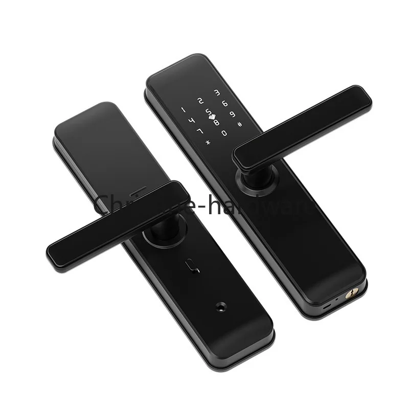 

2022 New Mode L1 Smart Door Lock Wifi Tuya APP Fingerprint Digit Intelligence Electric 5 Unlock Method Support 8 Language Voice