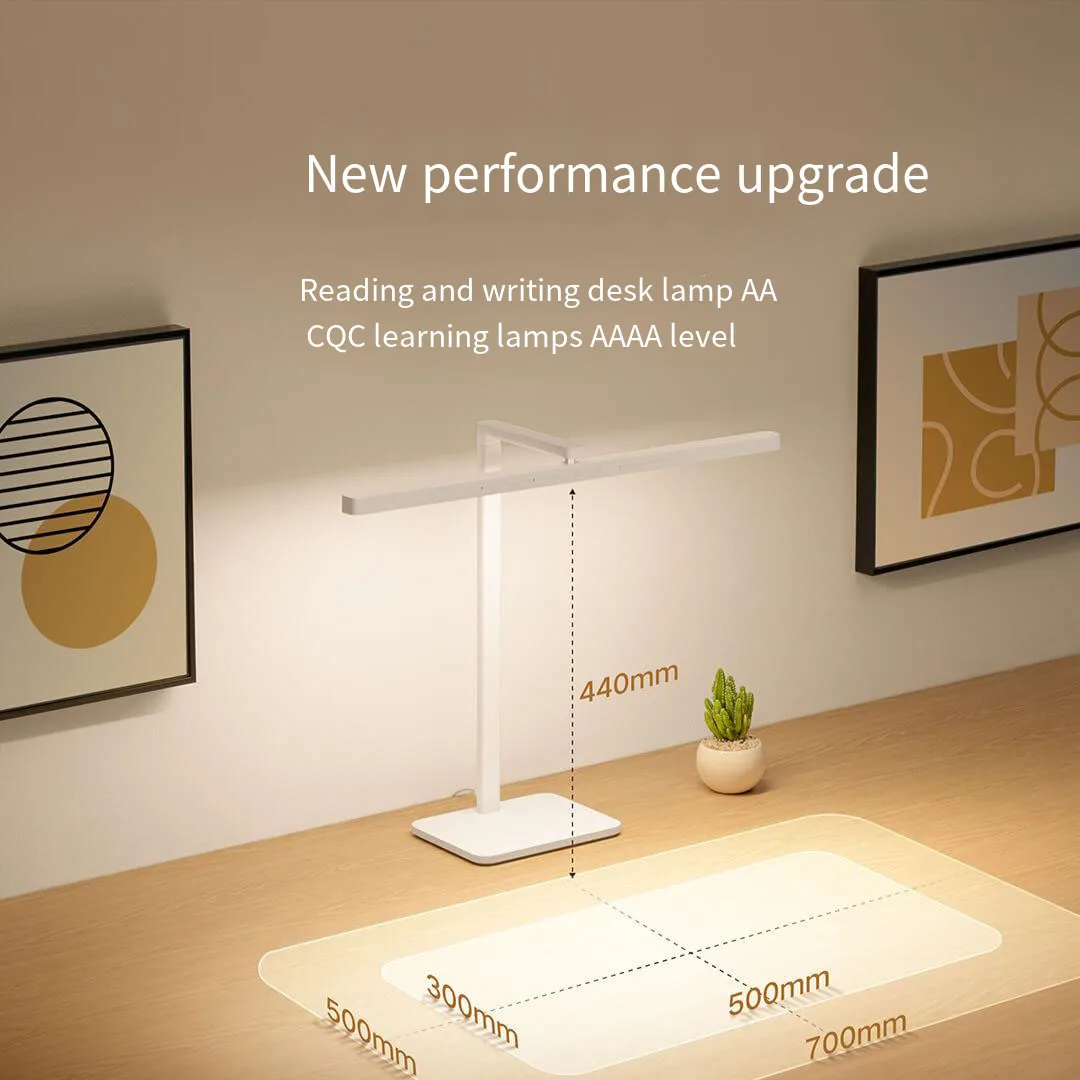 Xiaomi Mijia الذكية لمبة مكتب 2 LED مكتب ضوء 60 سنتيمتر حامل مصباح طويل HyperOS توصيل قابل للتعديل وضع الضوء غرفة نوم القراءة مصباح