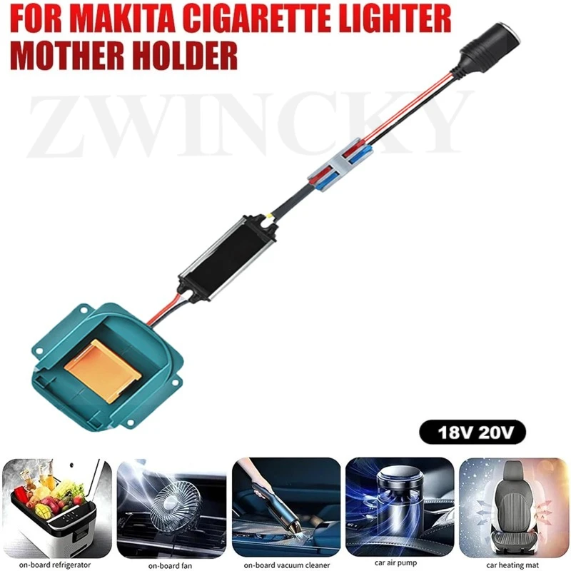 Power Wheel Adapter 18V to 12V Step Down Converter For Makita 18V LXT Battery DC 12V 10A Regulator Cigarette Lighter Adapter