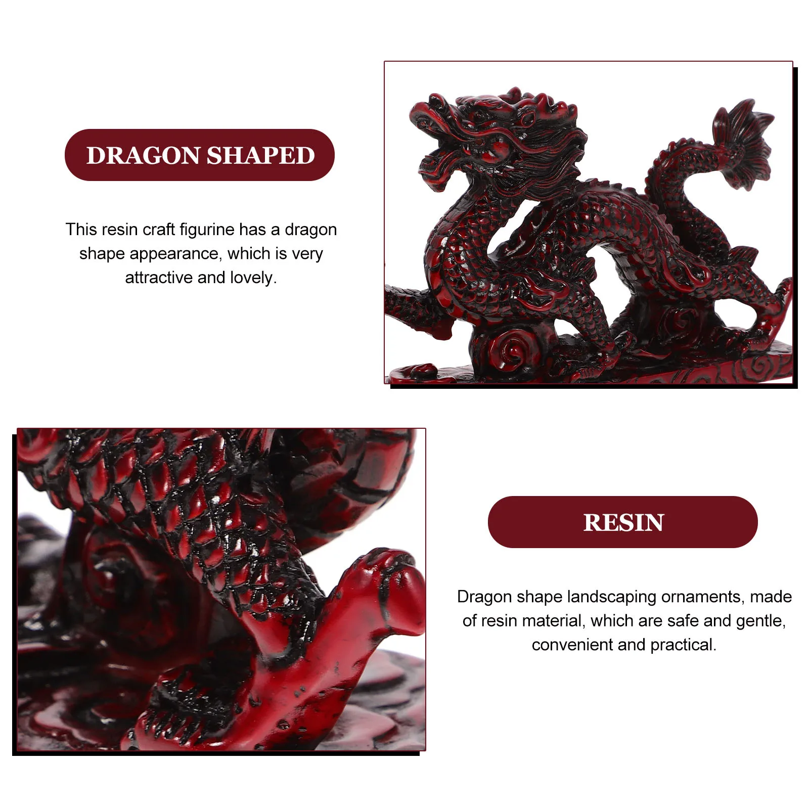 

Chinese Dragon Resin Craft Decor Small Desktop Statue Cabinet Interior Decoration Chinese Dragon Statues Small Desktop Decor