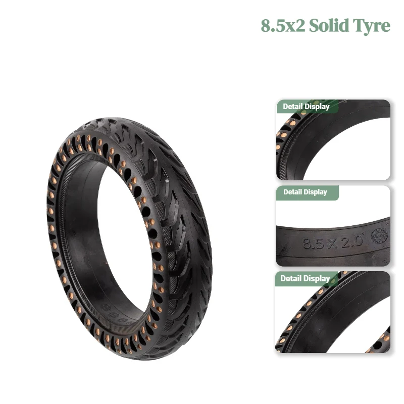 8.5inch Solid tyre Square honeycomb snow tires for  M365 Pro electric scooter with 8.5-inch tires tyre