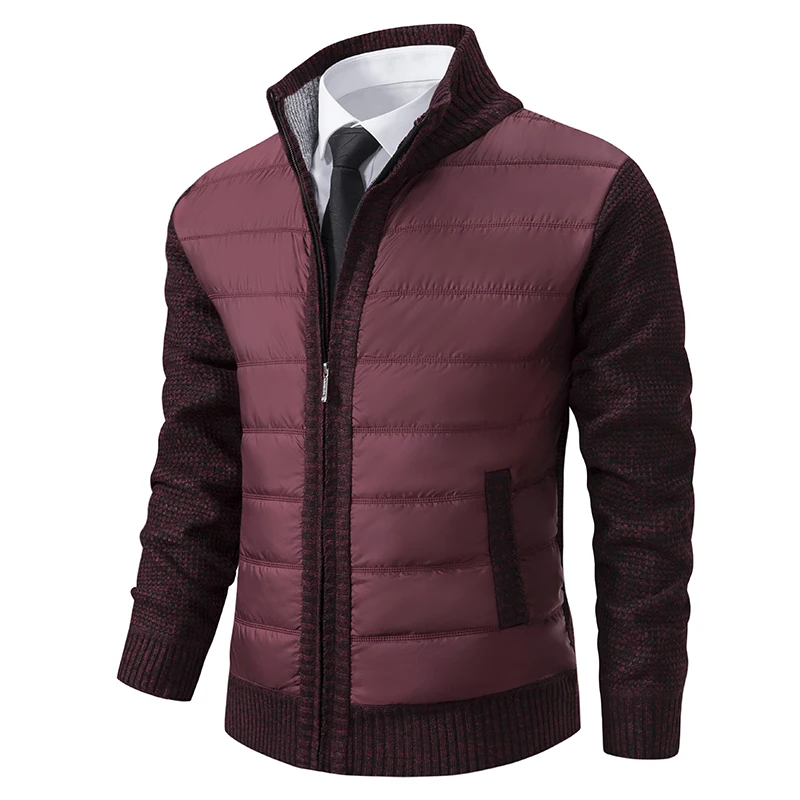 

2025 Men's High-Quality Fleece Cotton Cardigan Sweater Cool Versatile Casual Jacket for Autumn Winter Fashionable