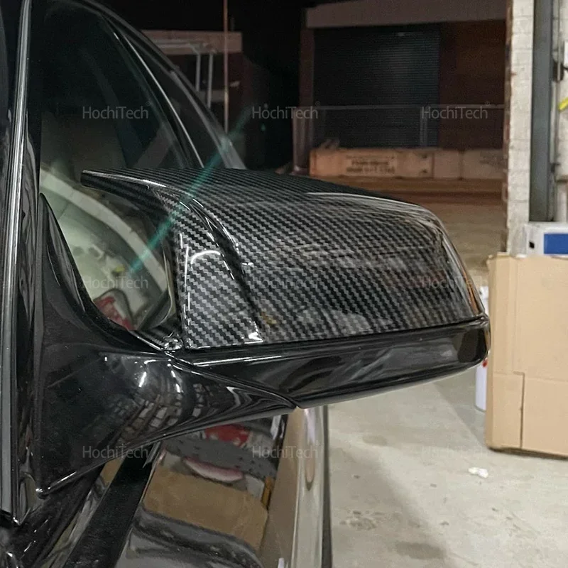 Für BMW 5 6 7 Serie E60 E61 E63 E64 F06 F07 F10 F11 F13 F01-F04 Carbon Faser muster Schwarz Seite Flügel Rückspiegel Abdeckung Kappe – Detail 36