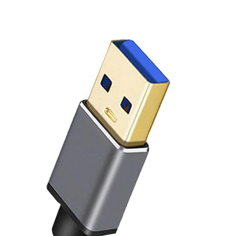 Cabo de extensão USB para PC e TV, macho para fêmea cabo de dados, USB 3.0 Extender Cord, 1m