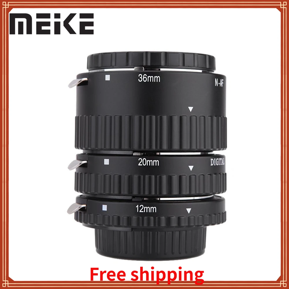 

Meike Auto Focus Macro Extension Tube Set Ring N-AF1-B for Nikon D7100 D7200 D7000 D5200 D5300 D3100 D3300 D800 D600 D90 D80