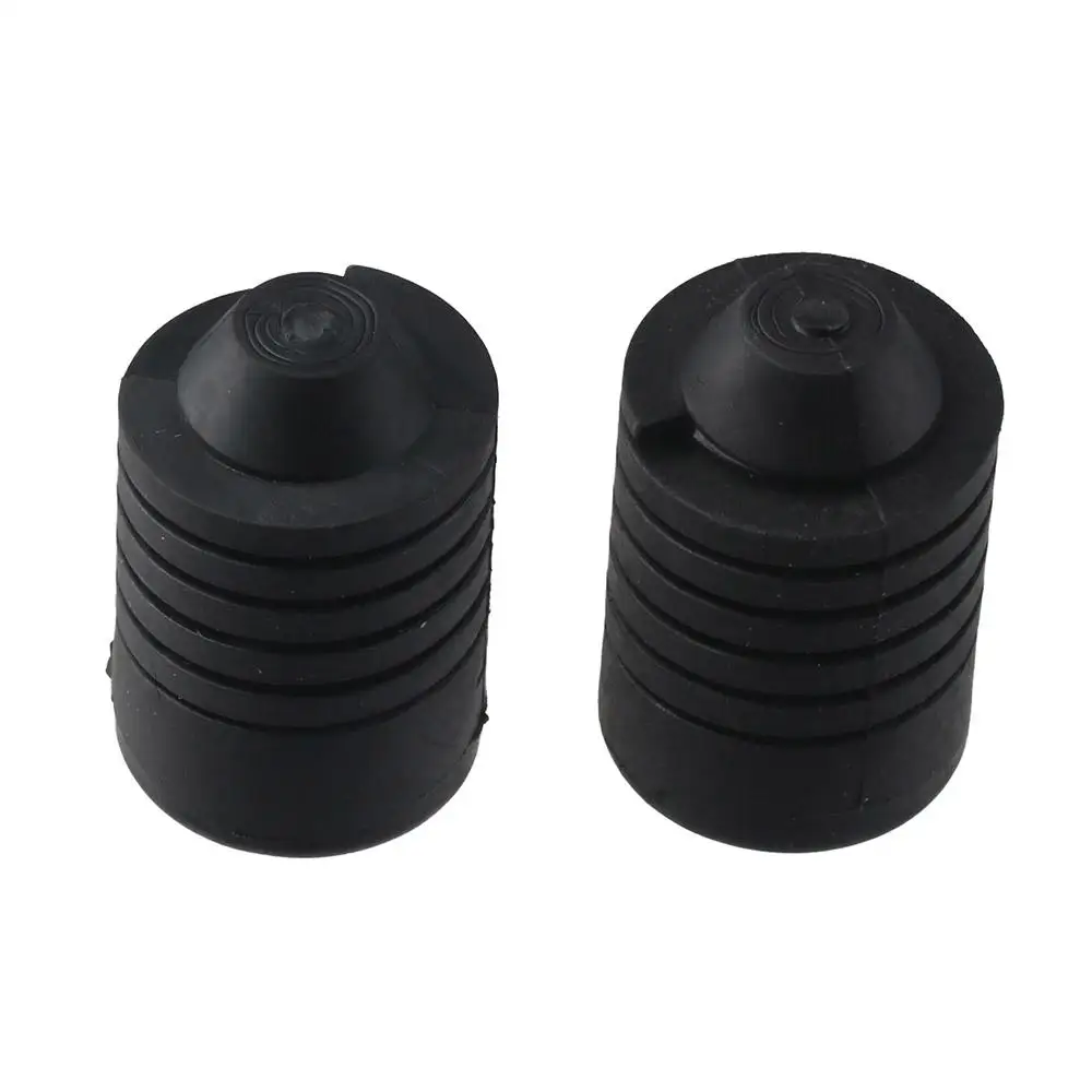 2Pcs Black Rubber Hood Stop Bumpers 1.38*0.87 inch Longer life Bonnet Spin Hood Bumper Stops Cushion Stoppers Rubber