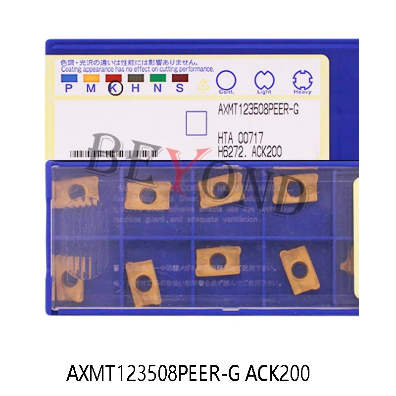 Imagem -02 - Fresagem Original Insere Axmt123504peer-g Acp200 -g Acp300 Axmt123508peer-g-h Ack200 100 Original