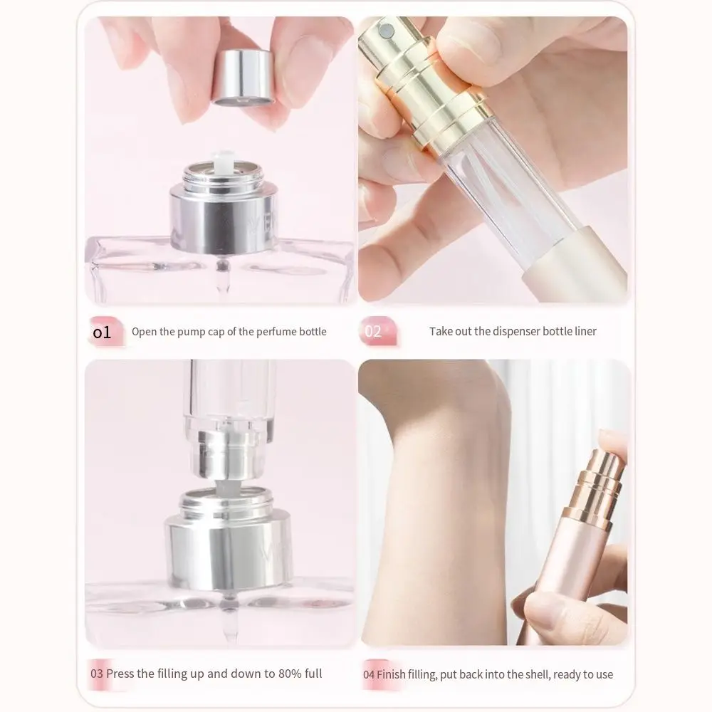 Portable Bottom Refill Perfume Pump Mini Refillable Perfume Spray Bottle Empty Fill From Bottom Pocket Perfume Dispenser