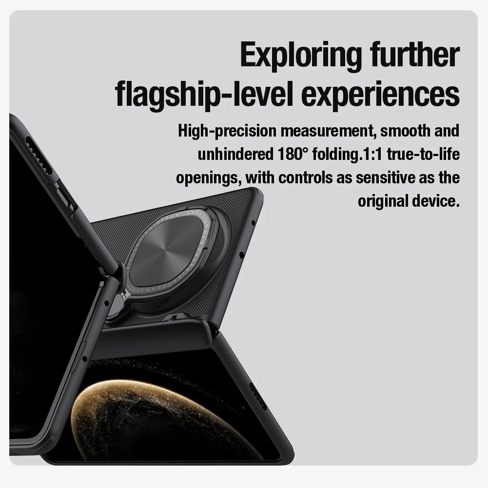 حافظة NILLKIN Super Frosted Shield Prop المغناطيسية لهاتف Huawei Mate X6، حامل غطاء العدسة، متوافق مع MagSafe، هيكل كامل للكمبيوتر الشخصي