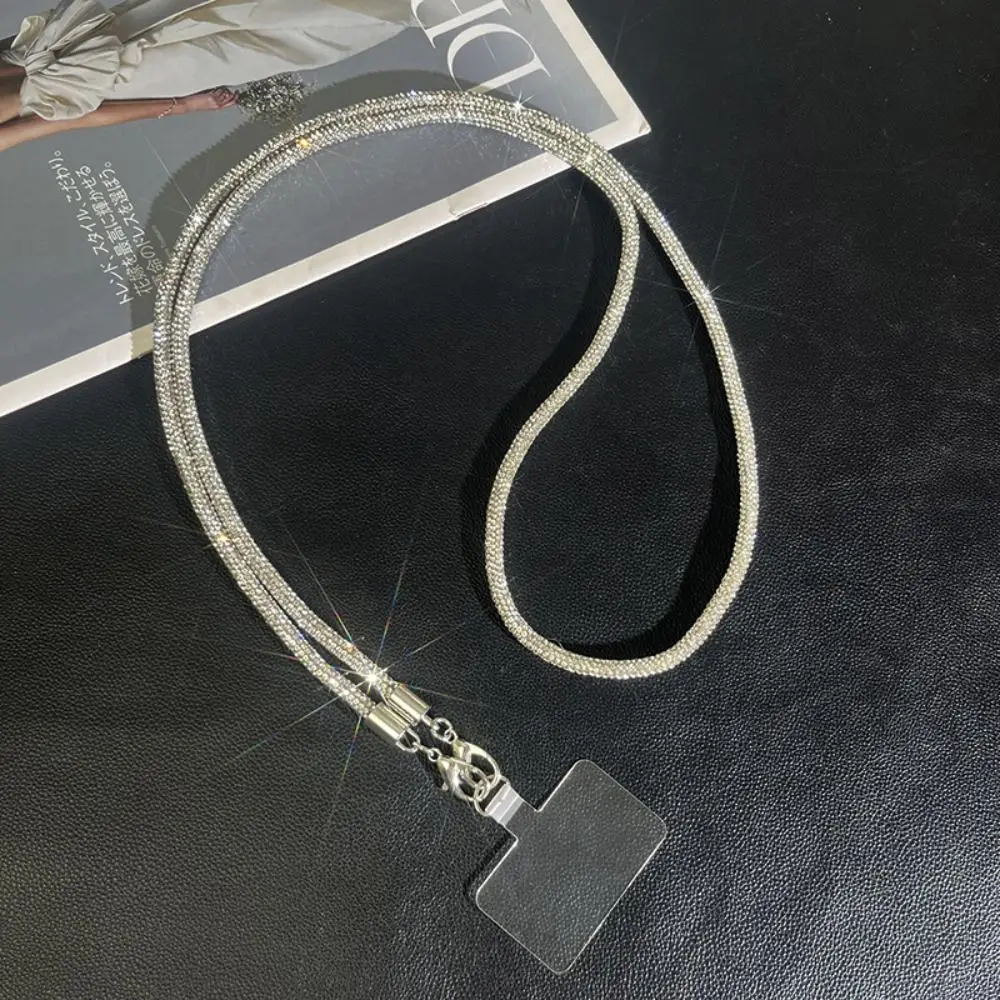 

Keychain Crystal Rhinestone Phone Lanyard Bright Bling Bling Phone Case Chain Straps Hanging Cord Phone Accessories