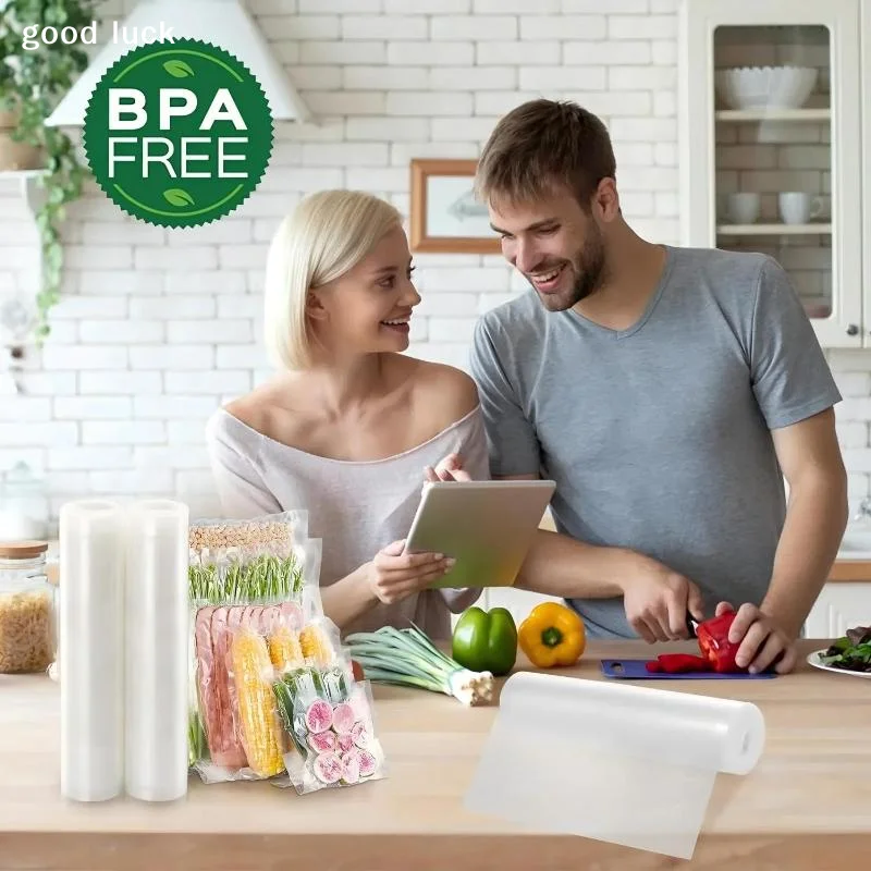 AnswerBPA Free Vacuum Sealer Rolls Food Grade Universal Compatible For Kitchen Food Storage Meal Prep Sous Vide
