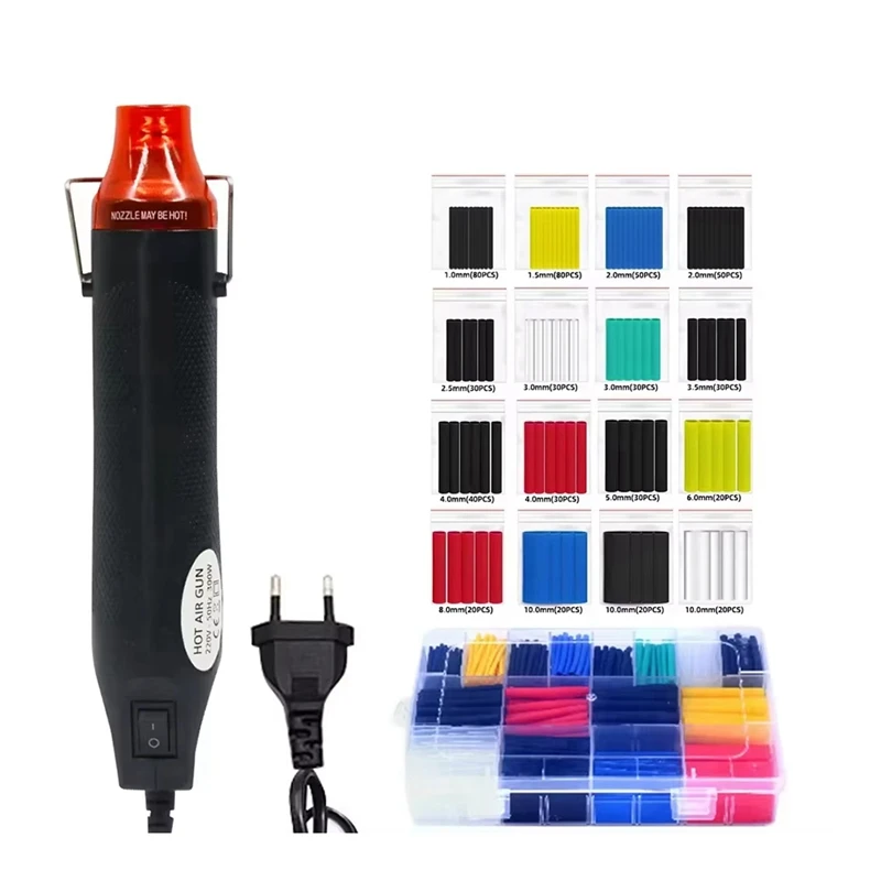 

220V Hot Air 300W Soldering Temperature Blower DIY Crafts Electric Power Hot Dryer Heat For Shrink Tubing Wrap EU Plug