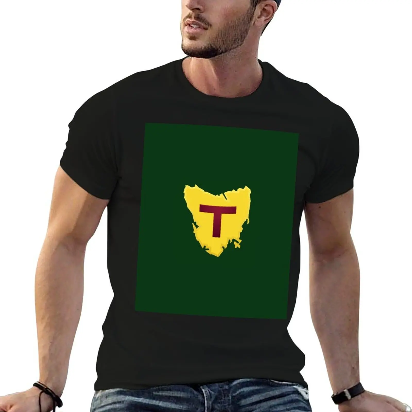 

Tasmanian Football T-Shirt t shirt custom print t shirts for man cotton soft T-Shirt