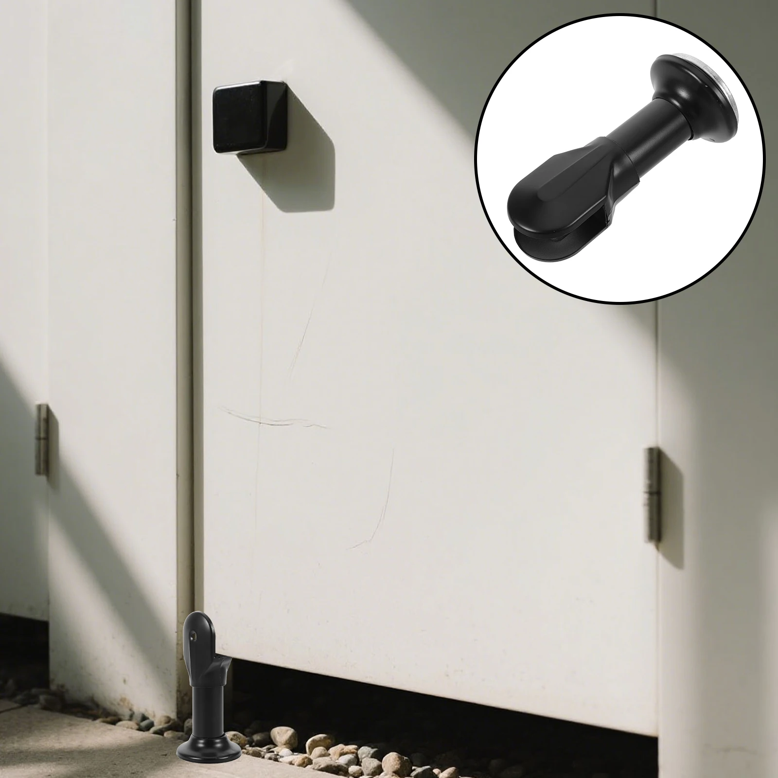 

4Pcs Bathroom Partition Hardware Stainless Steel Public Toilet Bracket Foot - Heavy Duty Divider Accessories