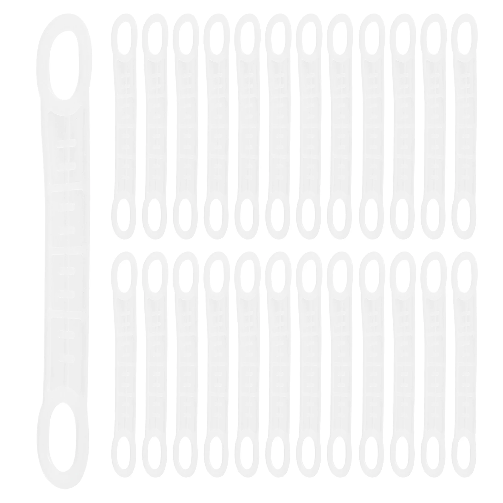

100Pcs Anti Slip Clothing Hanger Covers Silicone Non Skid Transparent Strips Clothes Rack Accessories for Plastic Wood Hangers